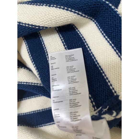 Maje Mystica Striped & Sequined Resort Sweater Size 0 - Picture 7 of 14